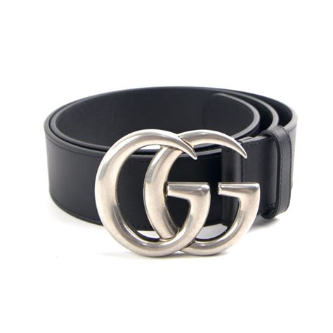 silver black gucci belt|Gucci belt with tiger buckle.